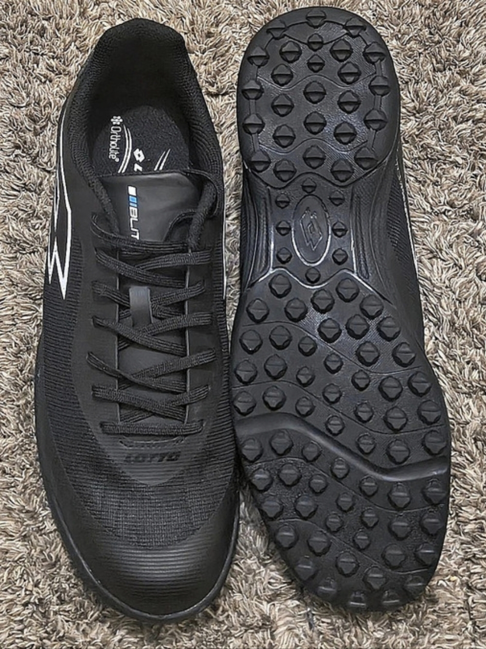 Lotto Blitz Firm Turf 2.0 Men's Turf Shoes Black US 10 Brand New